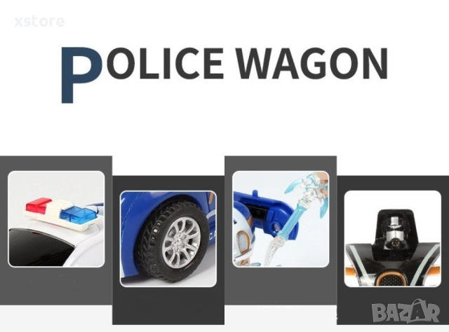 Детска играчка робот трансформираща се в количка - TOYCAR36, снимка 6 - Коли, камиони, мотори, писти - 52740297