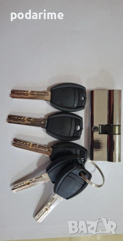 Патрон за китайска входна врата - 30/40 мм, тесен цилиндър, 5 ключа, снимка 5 - Входни врати - 35668170