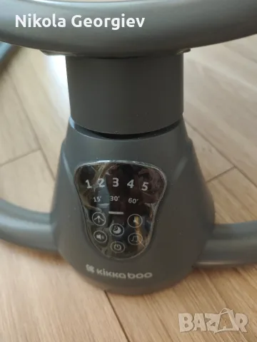 Продава се електрическа люлка Kikaboo Twiddle Grey, като нова в перфектно състояние , снимка 2 - Детски люлки - 55826105