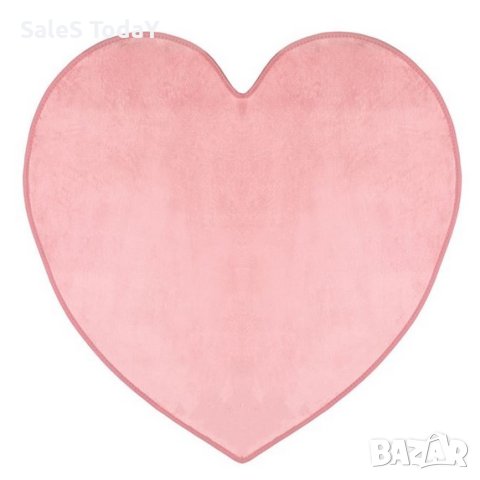 Килим сърце, Декоративна постелка с розово сърце 90x90см