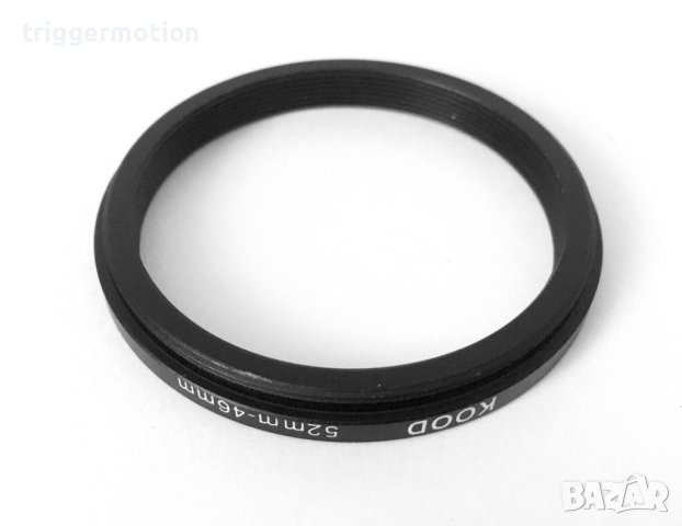 52mm - 46mm KOOD Преходник за филтър на резба Step-Down Lens Filter Adapter Ring ​, снимка 2 - Обективи и филтри - 41468485
