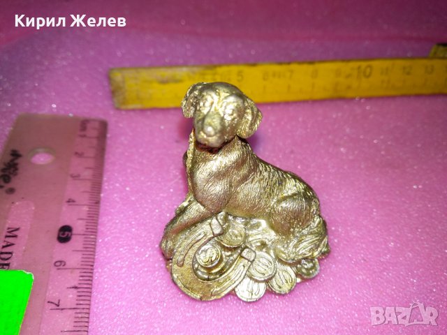 СИМПАТИЧНА ПОЛИРЕЗИНОВА ДЕКОРАТИВНА ФИГУРКА на КУЧЕ - ИГРАЧКА 42812