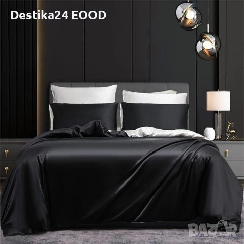 Сатенена завивка тип плик 240х260 см с 2 калъфки 65х65, снимка 5 - Спално бельо - 53171714