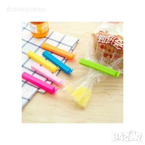 1826 Комплект 5 Щипки за запечатване на торбички и пликове, снимка 9 - Други - 44572789