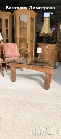 Арт Холна маса Рустик, снимка 5 - Маси - 53739536