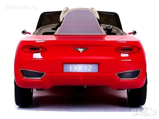 Bentley EXP 12V - Детска акумулаторна кола, Червена, EVA гуми, снимка 10 - Детски велосипеди, триколки и коли - 49744396