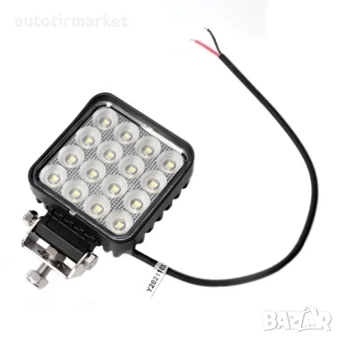 LED Халоген/работна лампа 48W 12/24V 40мм – T475, снимка 3 - Аксесоари и консумативи - 56054751