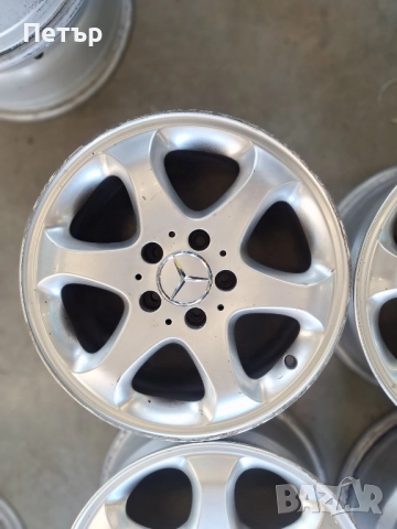 ОРИГИНАЛНИ АЛУМИНИЕВИ ДЖАНТИ МЕРЦЕДЕС E КЛАСА-5x112х66.6-16цола, снимка 2 - Гуми и джанти - 52636606