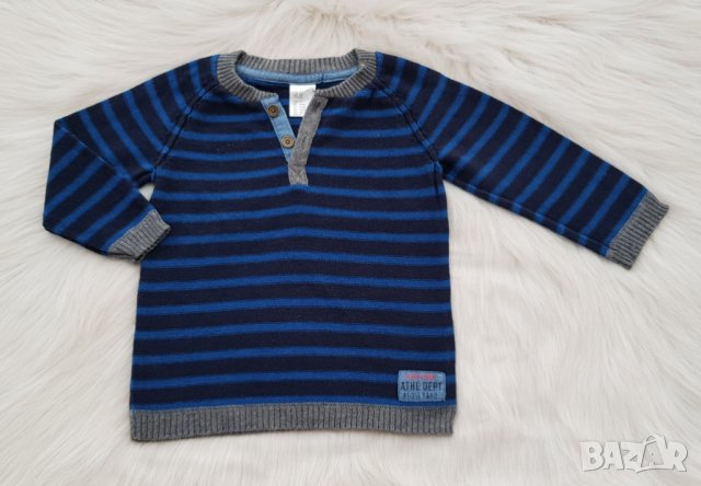 Пуловер H&M и ватирани дънки за бебе 74-80см., снимка 15 - Комплекти за бебе - 42415811