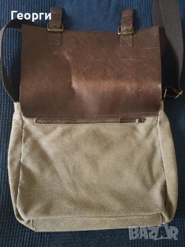 Кожена чанта за през рамо, снимка 3 - Чанти - 52558737