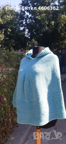 ръчно изплетено пончо 