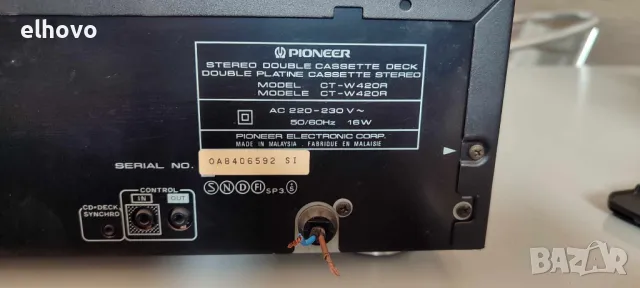 Дек Pioneer CT-W420R, снимка 7 - Декове - 48794842
