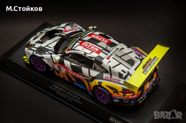 Porsche GT3R Minichamps 1/18, снимка 9 - Колекции - 52675798