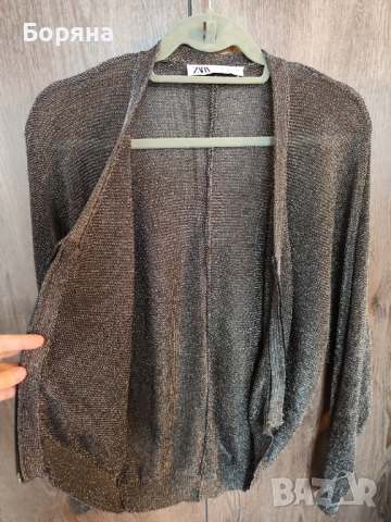 ZARA блестяща жилетка с цип, снимка 13 - Жилетки - 53501630