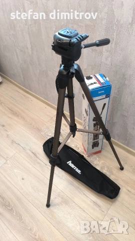 Статив Hama, модел Star 63, 3 посоки, 4кг, 60-166см, с чанта, снимка 5 - Чанти, стативи, аксесоари - 53484089