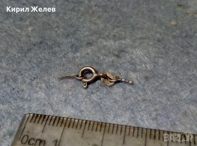 СТАРА СРЕБЪРНА ЗАКОПЧАЛКА За КОЛИЕ ВЕРИЖКА ГРИВНА СРЕБРО 925 КАРАБИНКА За СИНДЖИРЧЕ 49942, снимка 10 - Други - 49147911