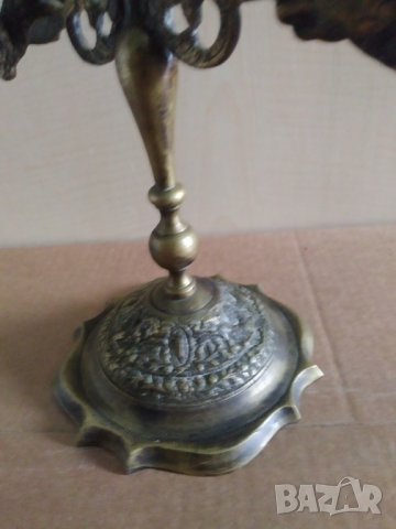 стар бароков свещник, снимка 4 - Антикварни и старинни предмети - 39553720