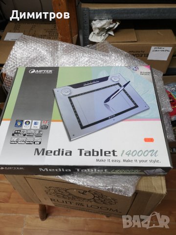Графичен таблет Aйптек 14000u, снимка 2 - Таблети - 39994251