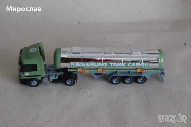 HERPA H0 1/87 MERCEDES ACTROS ЦИСТЕРНА КАМИОН МОДЕЛ TIR, снимка 2 - Колекции - 49633830