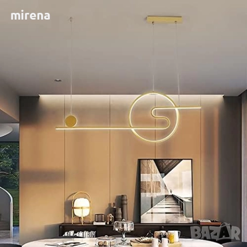 Модерни ЛЕД LED висящи осветителни тела, полилей, дистанционно 218