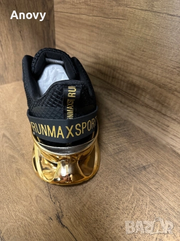🏷️ Мъжки маратонки RF RUNMAX – черно със златно | 55 лв, снимка 3 - Ежедневни обувки - 52243816