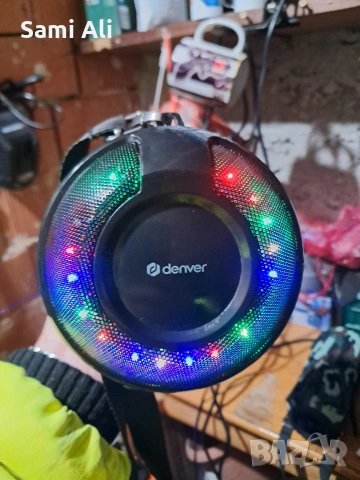 Мощна Bluetooth Тонколона Denver с RGB LED Ефекти