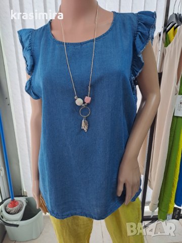 Дънкови блузки в два цвята , снимка 1