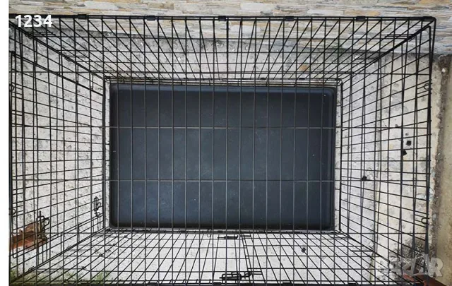 120x78x82cм XXL голяма метална сгъваема клетка за куче за транспорт или стационар, снимка 2 - За кучета - 55785037