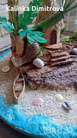 Лято на морският бряг-ръчно изработена декорация., снимка 3 - Декорация за дома - 53217315