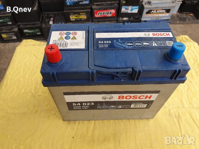 СУПЕР ЦЕНА!!! Акумулатор с ГАРАНЦИЯ BOSCH SILVER 45ah ЛЯВ ПЛЮС, АЗИАТСКИ СТАНДАРТ , снимка 2 - Части - 35905137