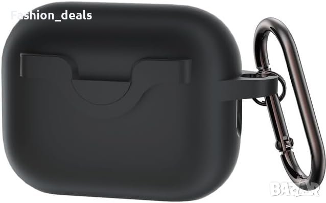 Нов мек силиконов защитен калъф с карабинер за слущалки Airpods Pro 2, снимка 1 - Аксесоари за Apple - 42201680
