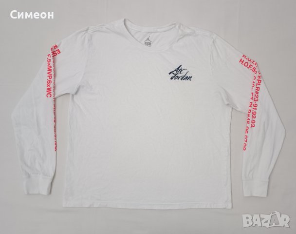 Jordan AIR Nike оригинална блуза XL памучна фланелка, снимка 1 - Блузи - 41804350