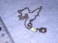 ФИНА СРЕБЪРНА ГРИВНА СРЕБРО 925 ПОДХОДЯЩА и За ГЛЕЗЕН с МЪНИСТА и ВИСУЛКА СРЕБЪРНА КОСТЕНУРКА 38448, снимка 12