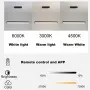LED полилей за трапезария с дистанционно, димиране, 2700–7000K, снимка 3