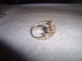 СТАР СРЕБЪРЕН ФЛОРАЛЕН АРТ ПРЪСТЕН СРЕБРО 925 с ЦИРКОНИ 25971, снимка 8