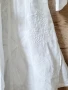 Дълга бяла риза с бродерии лен , снимка 4
