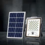 Мощен LED соларен прожектор с дистанционно, 300W, 236 LED, IP67 – Автономно осветление до 200 м², снимка 1