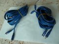 аудио кабел 5 метра с чинчове, снимка 1 - Кабели и адаптери - 44494349