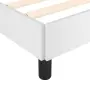 vidaXL Рамка за легло бяла 160x200 см изкуствена кожа, снимка 7