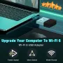 Мини USB Wi-Fi 6 адаптер AX286 WIRELESS Мрежова карта Mini USB wi fi 2.4GHz 802.11AX за интернет, снимка 16