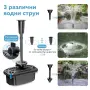 Комплект филтър за езерце с помпа Biling 2500 л/ч 40W и RGB LED осветление – Чисто нов, снимка 2