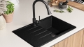 Кухненска мивка от Гранит модел Милано 780 x 500 mm - Графит, снимка 5