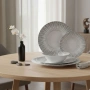 Комплект чинии 24 части с геометричен дизайн – Елегантност за всяка трапеза, снимка 7
