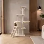Луксозна драскалка за котка с хамак, стълба и легло – 138 см, снимка 5