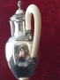Сребърна кана за вода,чай,кафе,вино,ракия,среро 800,вместимост 1 литър,дръжка слонова кост., снимка 4