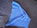 Ръчно плетено меко бебешко одеало от мерино вълна - 90 х 90 размер, снимка 7