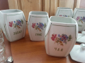 Стар български порцелан буркани, снимка 2