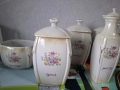 Български порцеланови буркани за подправки., снимка 4