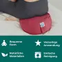 Кръгла изключително висока медитационна йога възглавница 20 cm височина миещ се калъф – Бордо, снимка 5
