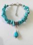 Уникално красив Бохо комплект обеци и колие с естествени Тюркоази. , снимка 11
